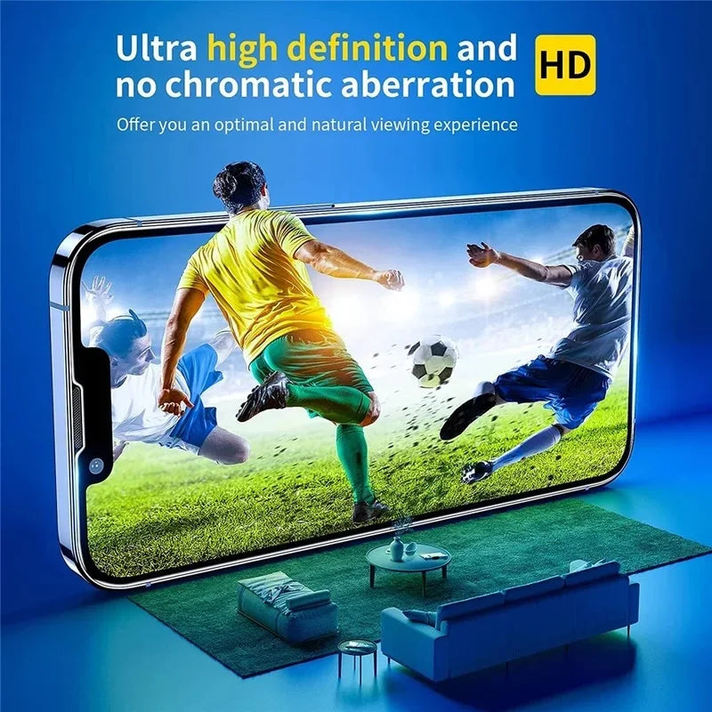 1-5Pcs Tempered Glass for IPhone 16 15 14 13 12 11 Pro Max Screen Protector for IPhone 7 8 SE X XS XR Protective Glass Film